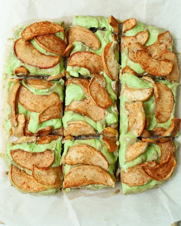 Baked Apple & Avocado Squares