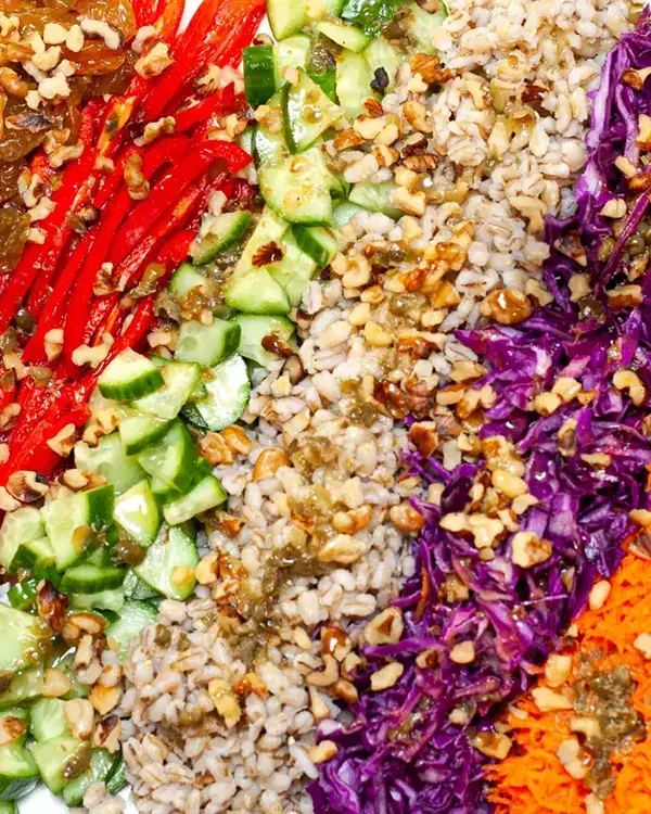 Barley Rainbow Salad