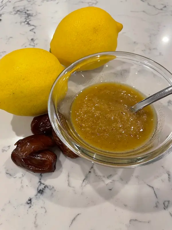 Lemon and Dates Salad Dressing