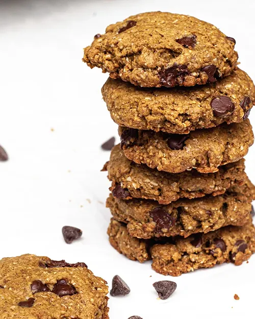 Low Sugar Chocolate Chip Cookies