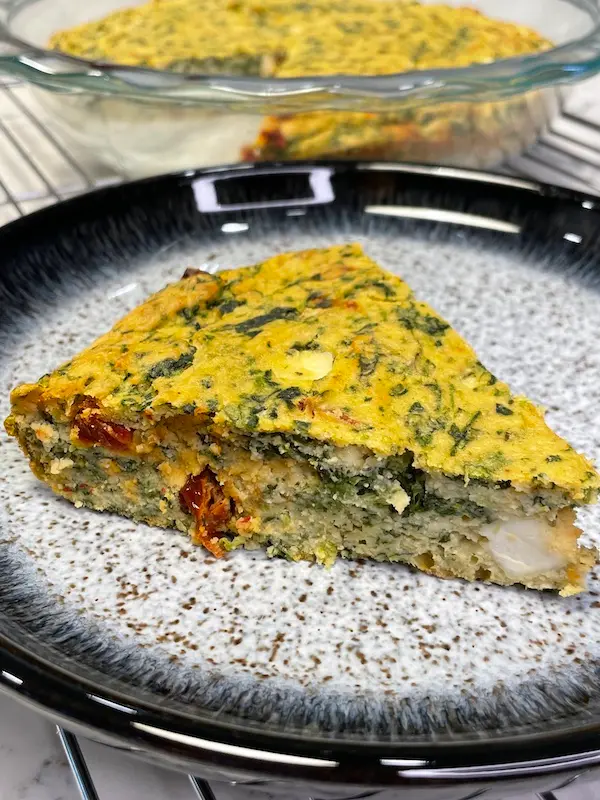 Mediterranean Chickpea Blender Pie
