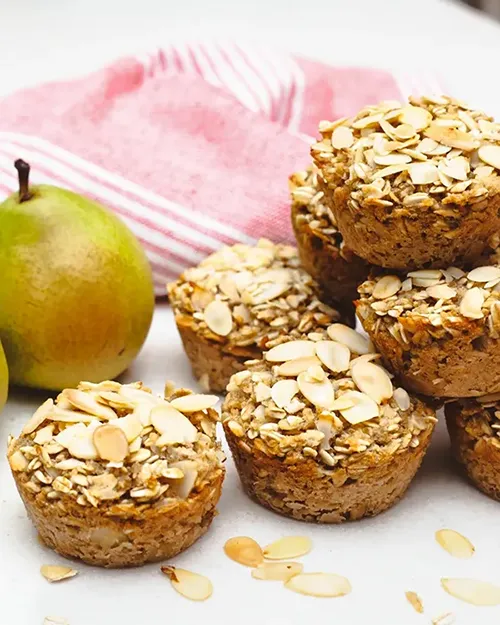 Pear & Almond – Quinoa & Oats Baked Cups