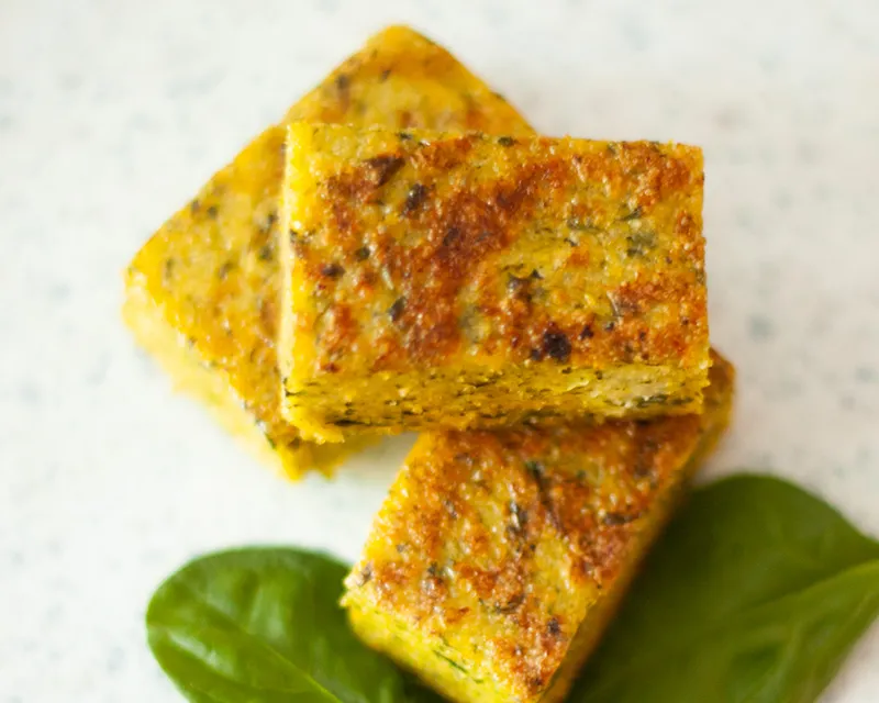 Spinach Polenta