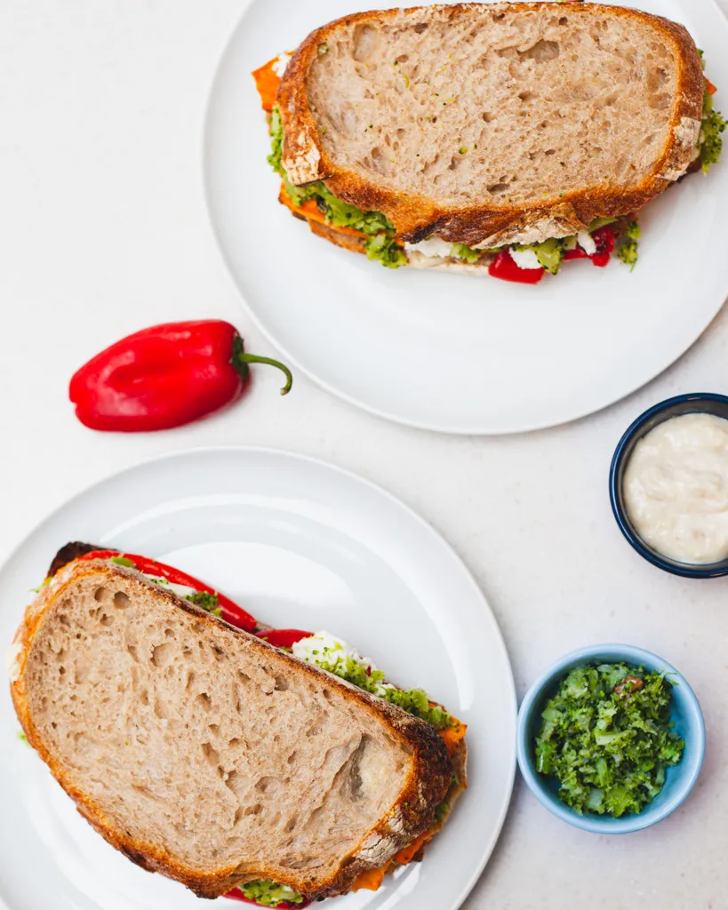 Broccoli & Walnut Sandwich